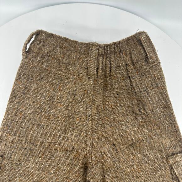 Ralph Lauren Cargo Style Baby Boy Wool Brown Pants Size 6-12 Months Trendy - Picture 7 of 10